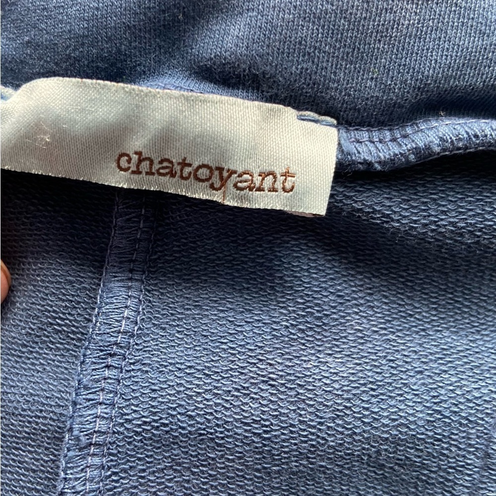 Chatoyant Bell Bottom Pull On Pants Mineral Wash Sz 3X Blue Festival Hippie - Picture 4 of 9